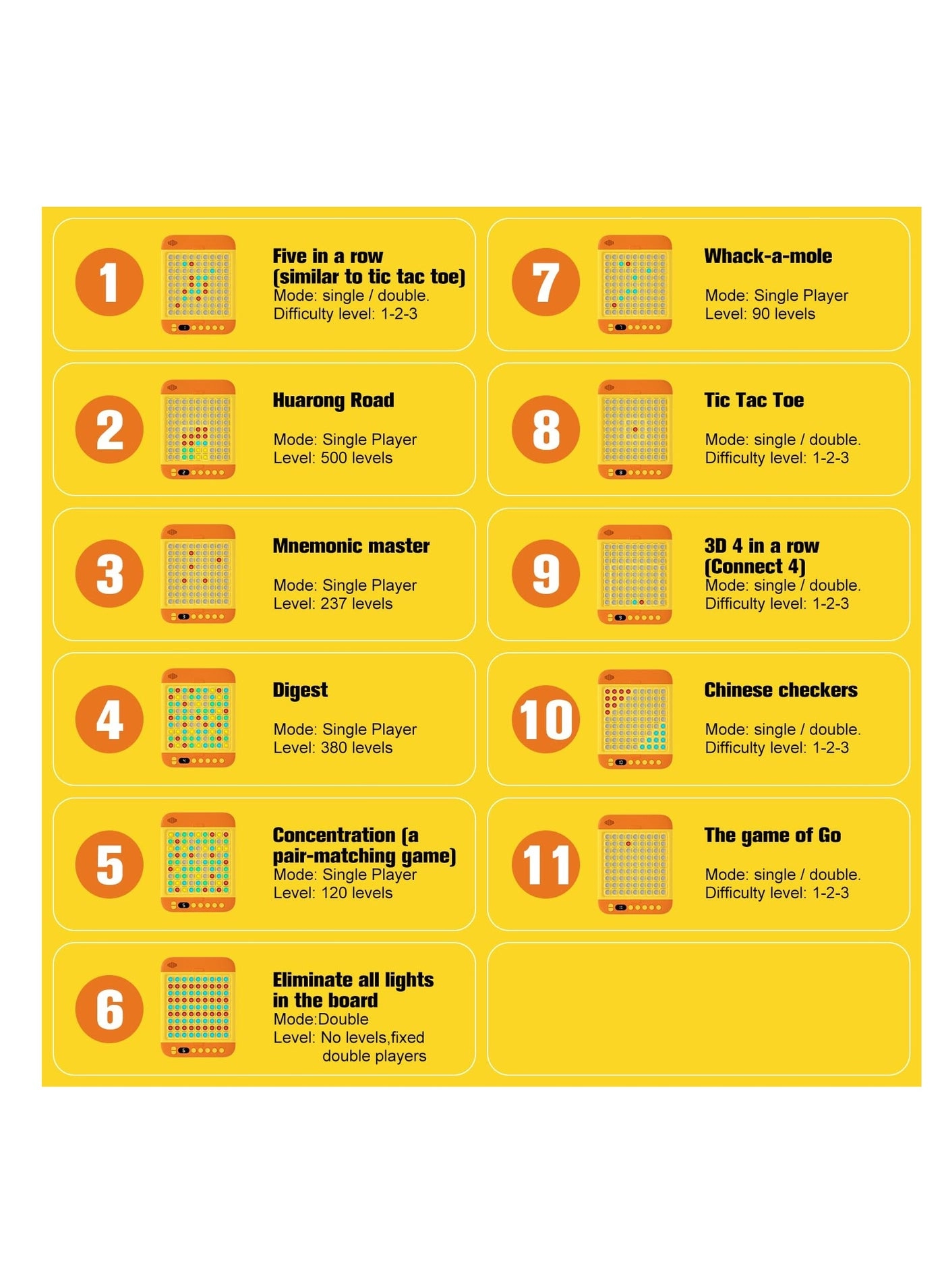 Smart Board Game - 11 Built-in Games AI Opponent