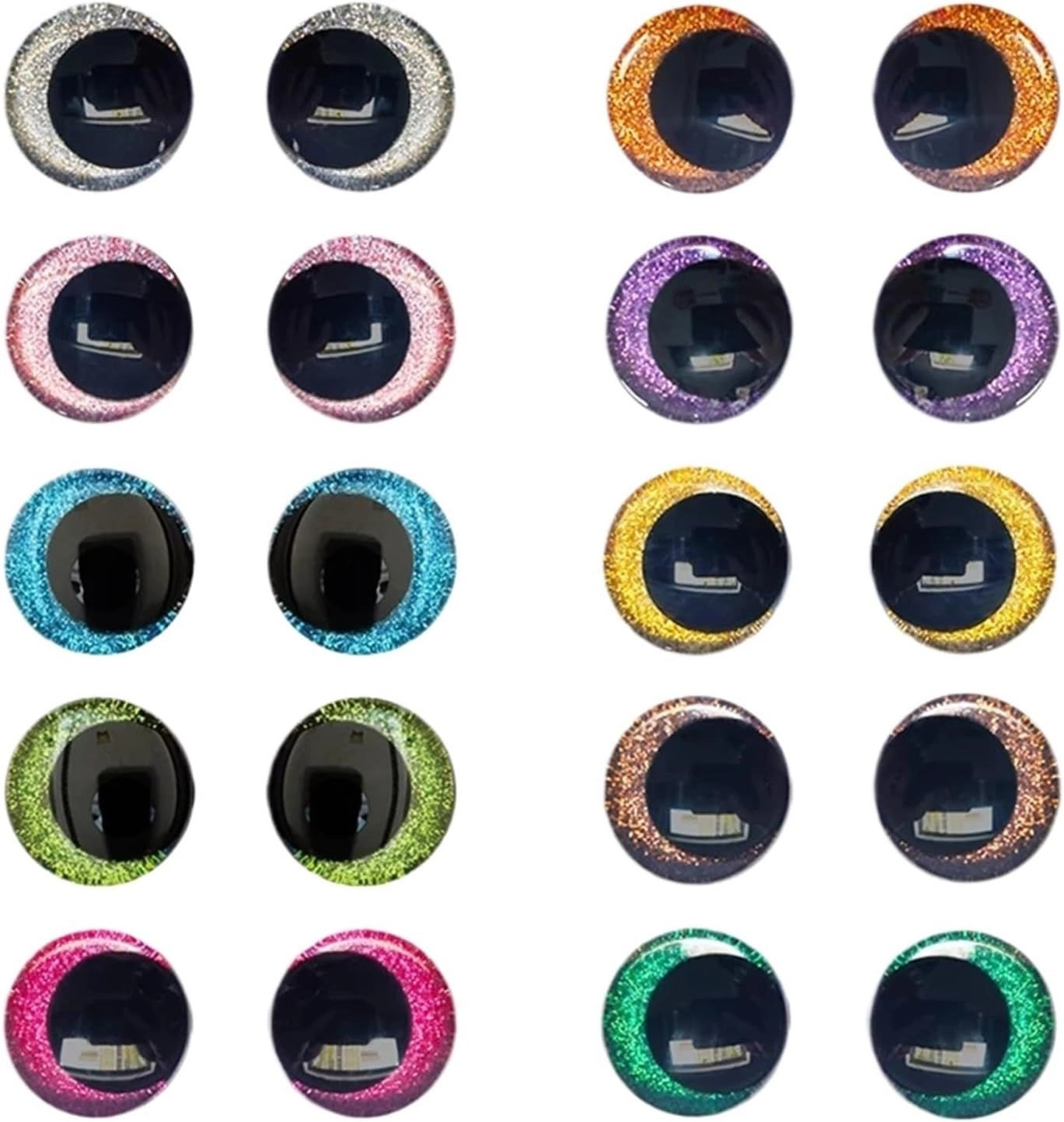 baoauh Sparkle Safety Eyes - 14mm Purple