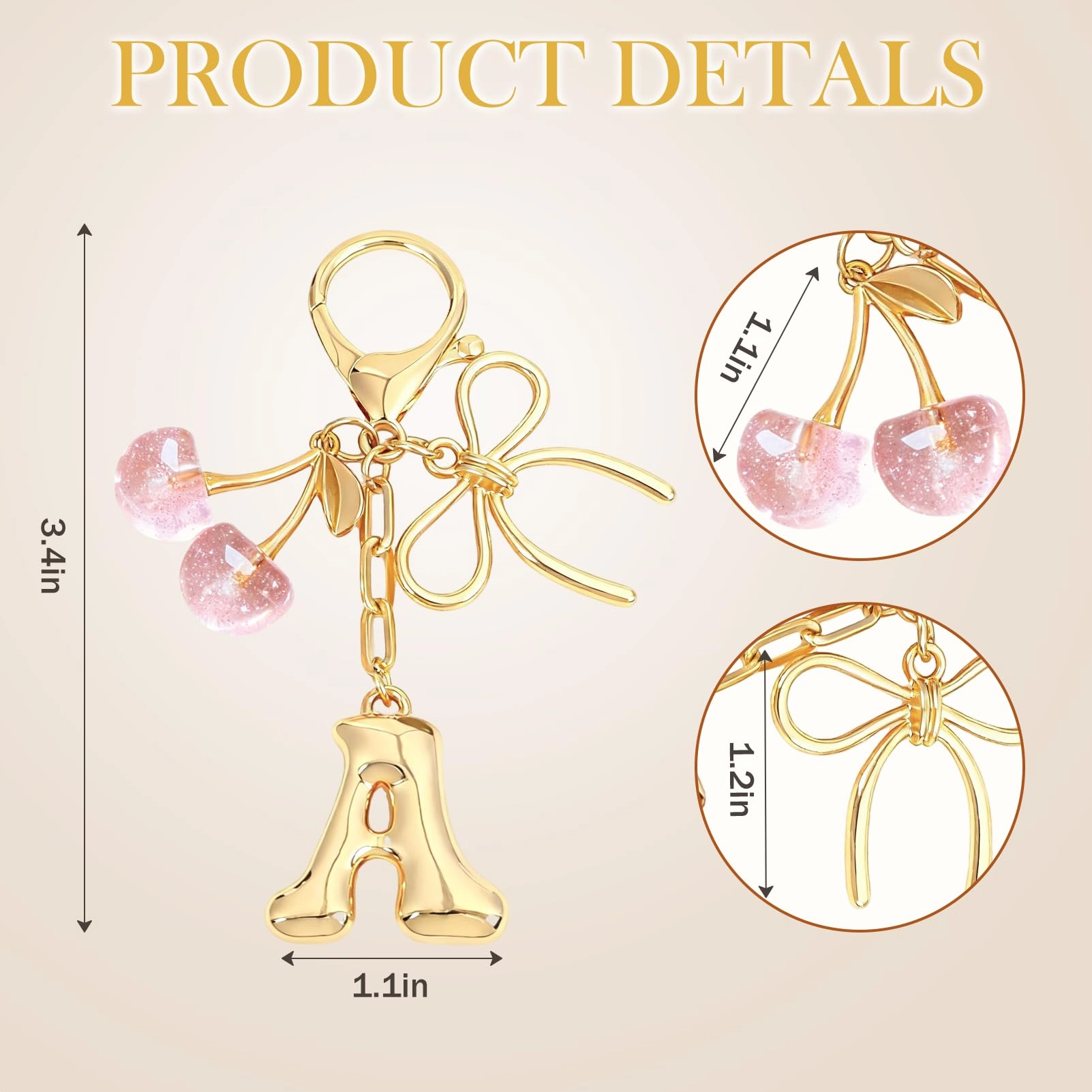 Initial P Keychain - Letter