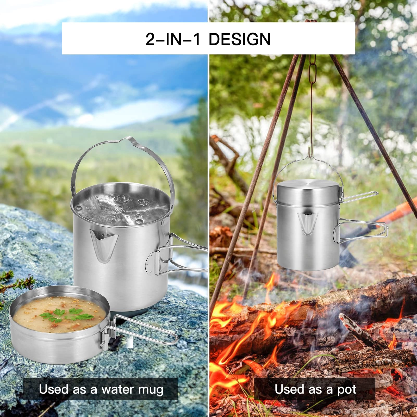 Camping Pot - 1.0 Count 1 Liters
