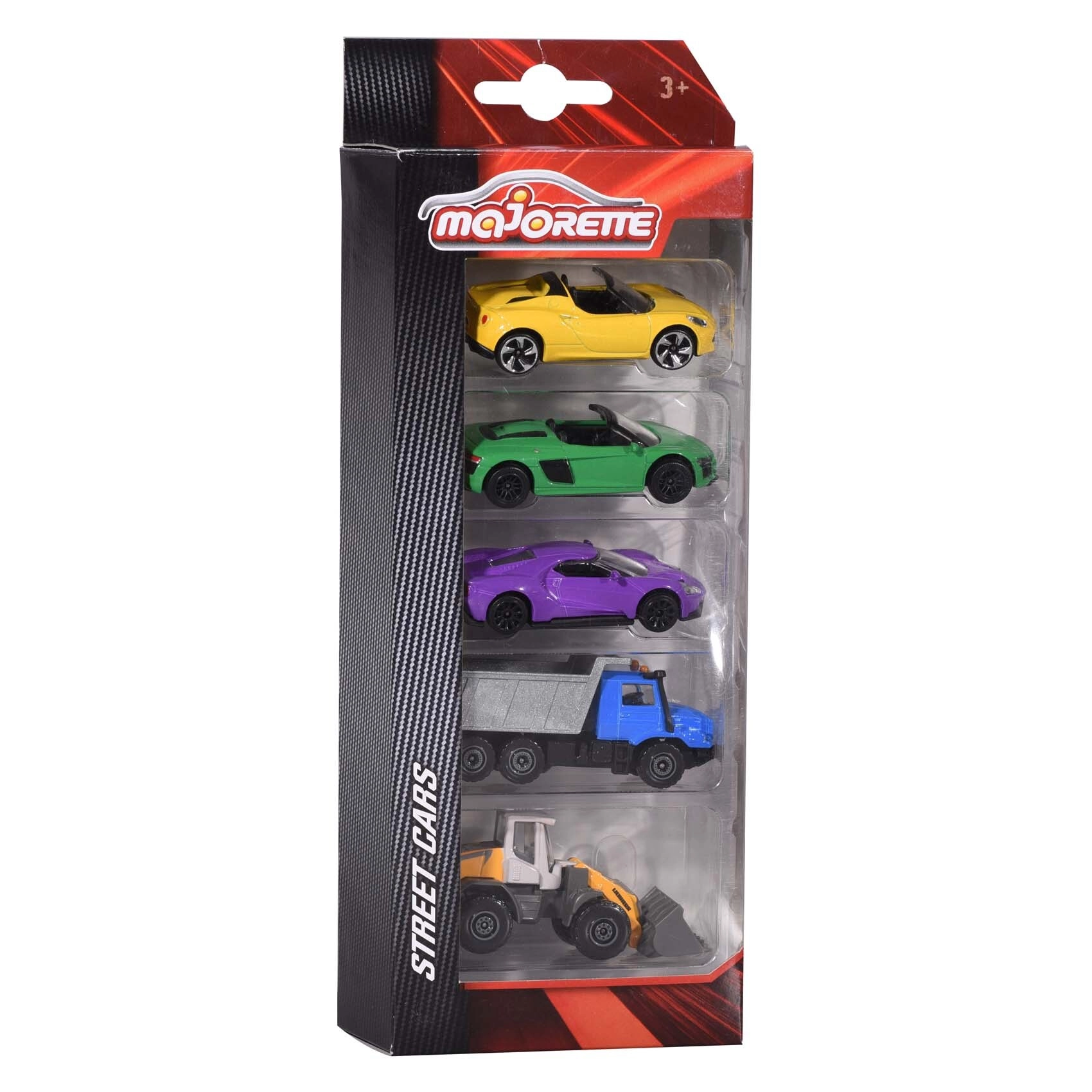 Majorette Die-Cast Street Car Set - 5 pcs