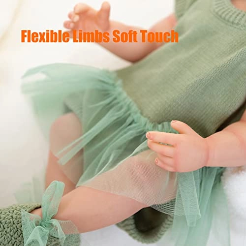 Reborn Baby Doll - 22 Inch Silicone Vinyl Baby Girl