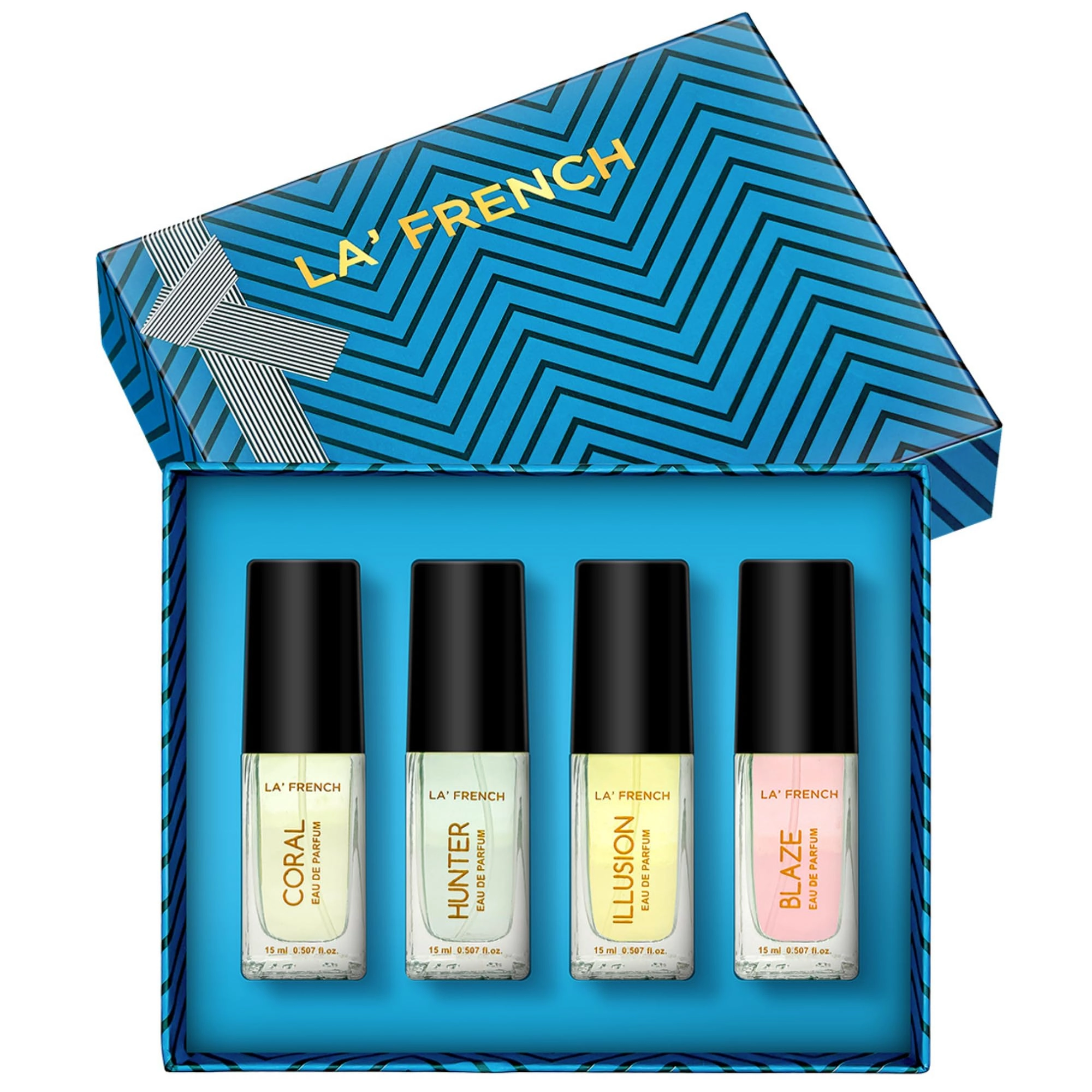 Saanvi Cosmetics Pvt Ltd Coral - 15ml + Blaze + Illusion + Hunter