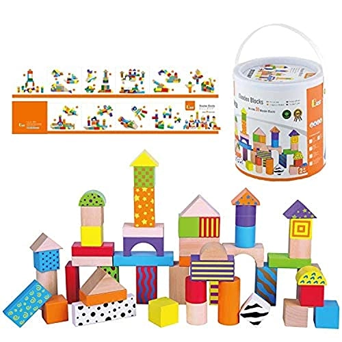 Wooden Blocks - 50 pcs