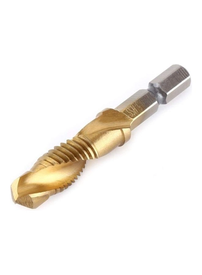 Hex Shank Screw Tap Drill Bits - Titanium Plated HSS 6Pcs M3-M10