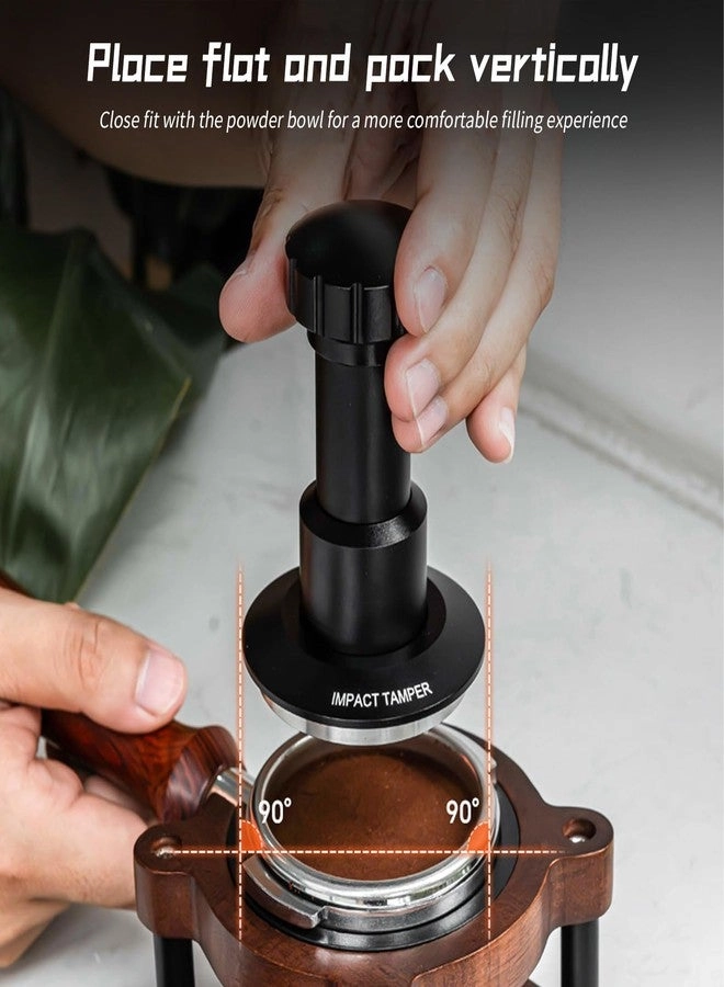 Coffee Hand Tamper - 25-35lb Adjustable 4 Spring System 304 Stainless Steel