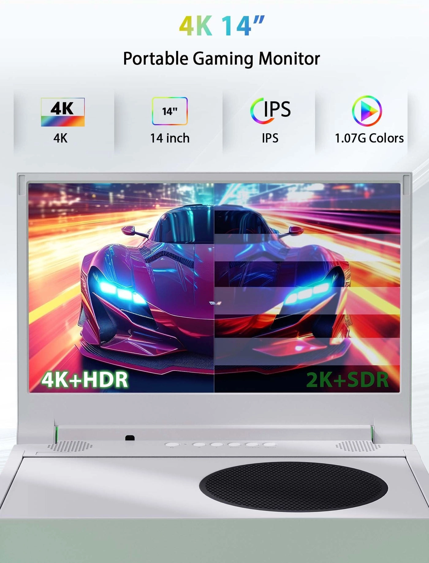 Portable Gaming Monitor - 3840 x 2160 pixels 14 inch