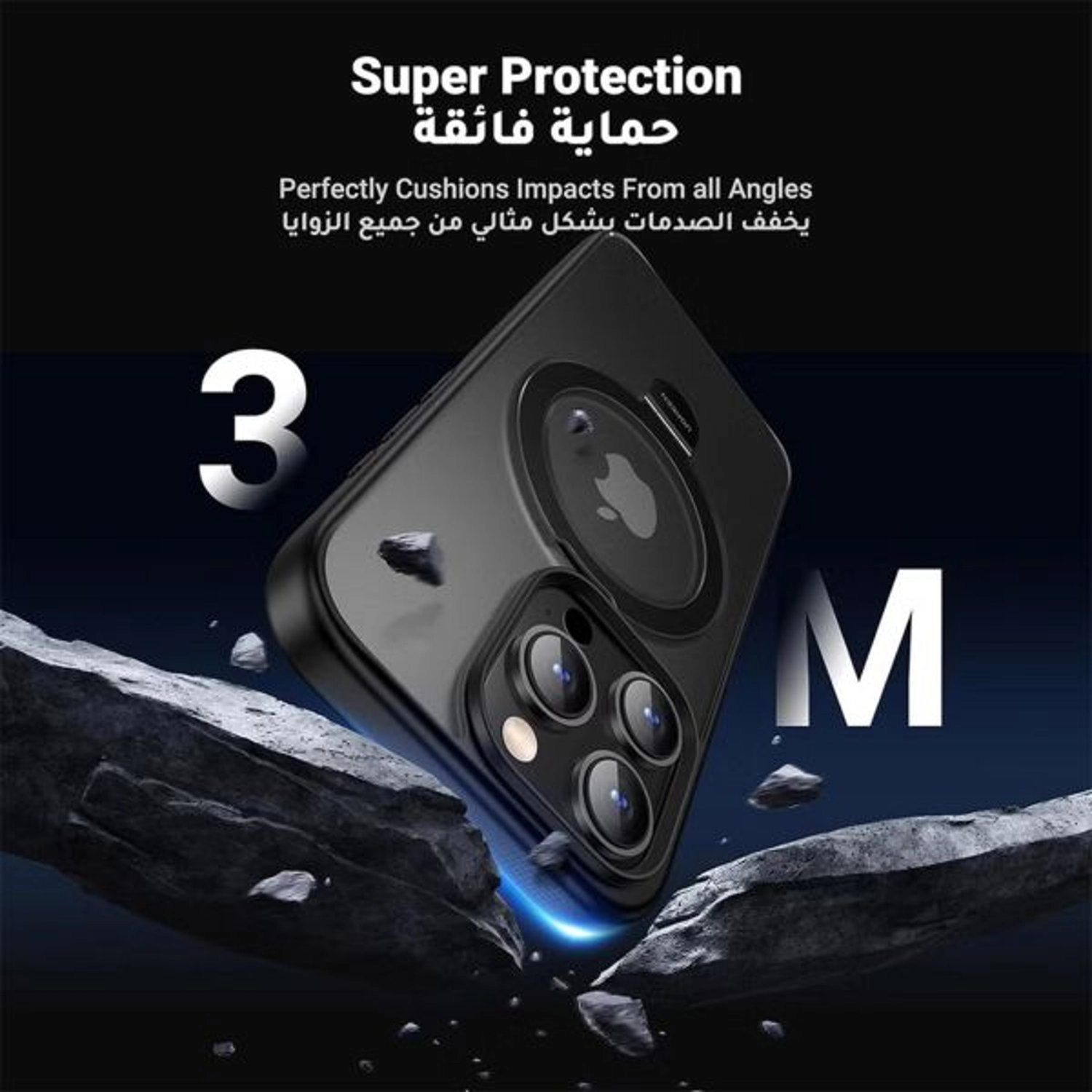 MagSafe Stand Case - Polycarbonate Clear Case for iPhone 15