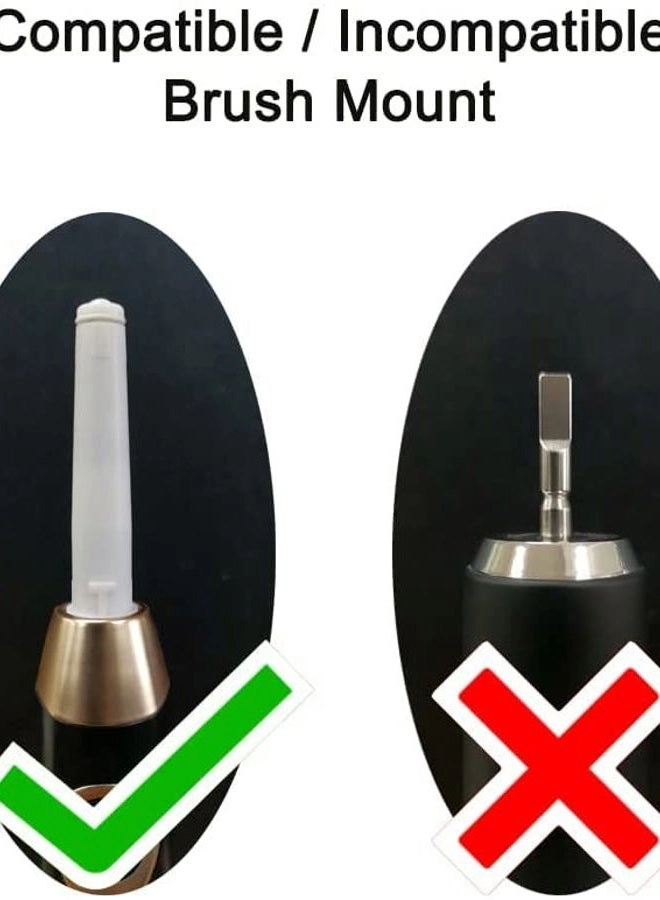 Electric Toothbrush Replacement Heads - 5 Count Black