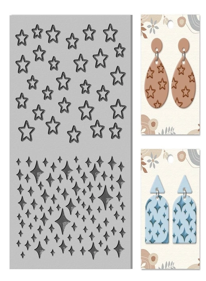CHGCRAFT Star Clay Texture Mat - Pentagram 4×2.6inch