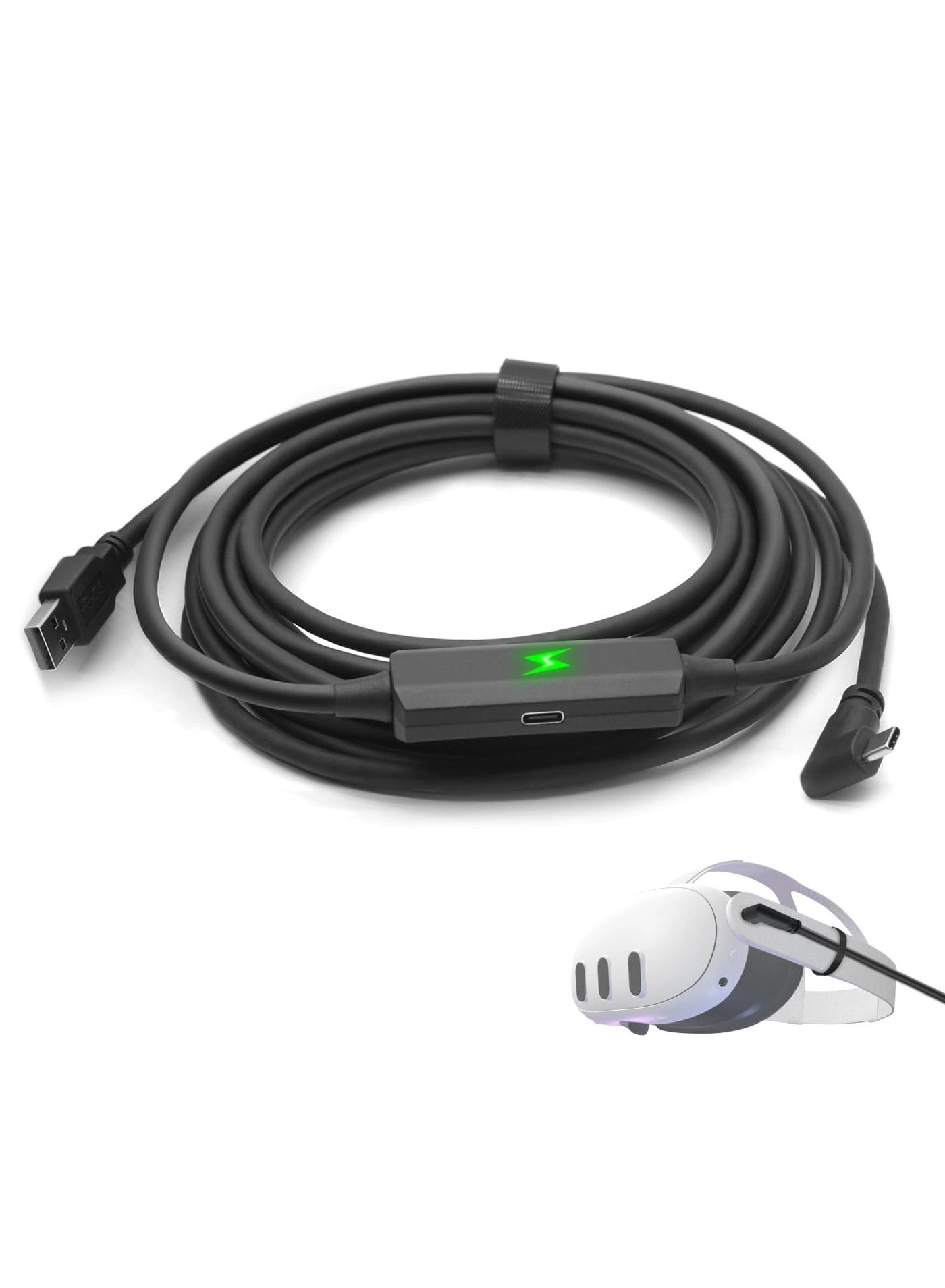 Generic Charge Cable 5Gbps USB-A to USB-C 5m 90-Degree