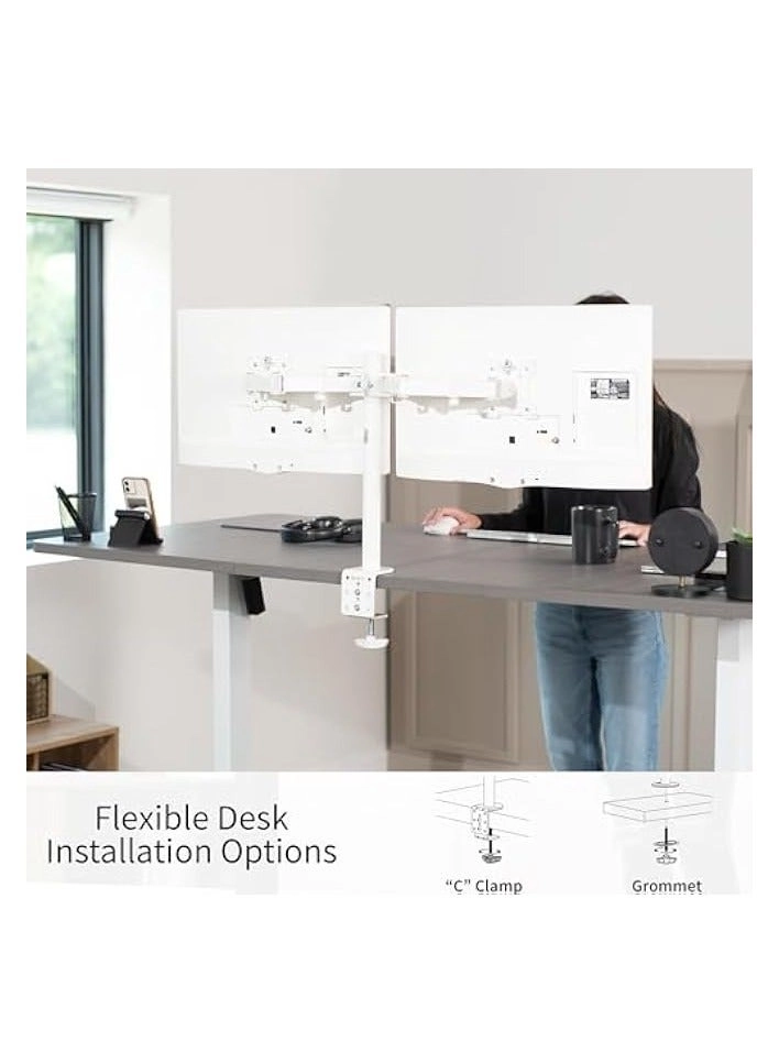 Dual Monitor Stand - 32 inch 75mm x 75mm 100mm x 100mm