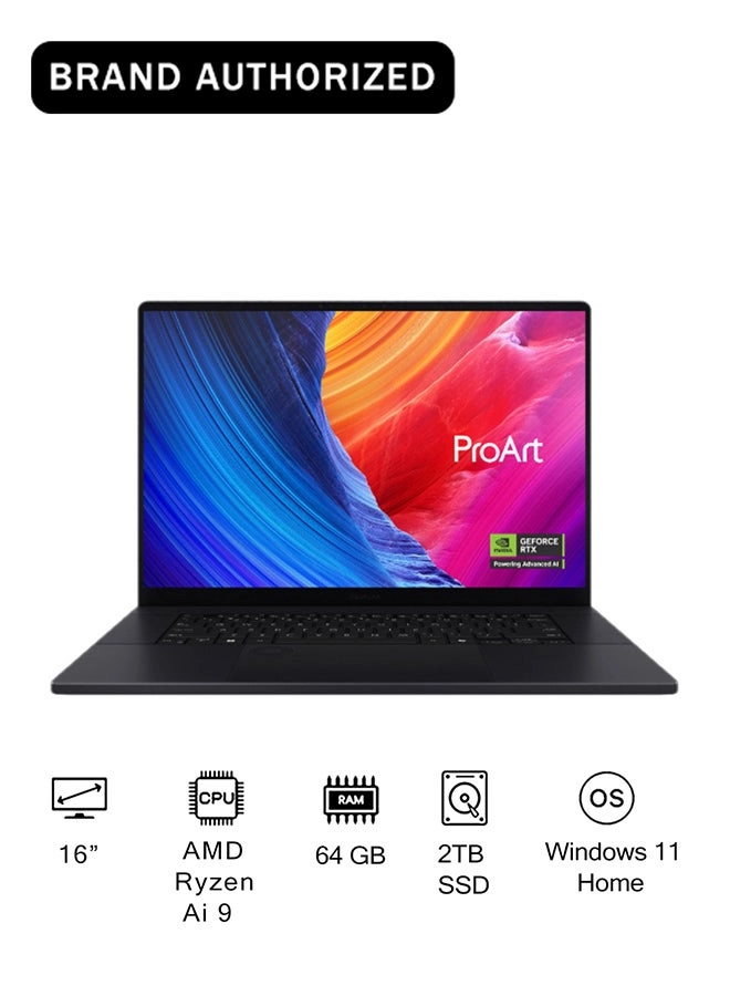 ASUS ProArt P16 H7606WX - 16'' Ryzen AI 9 HX 370 64GB DDR5 2TB SSD
