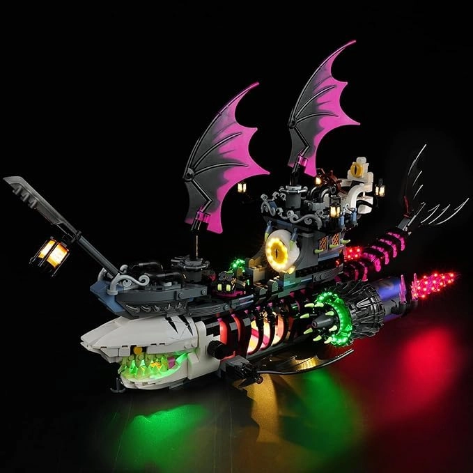 DALDED LED Lighting Kit for Lego DREAMZzz Nightmare Shark Ship 71469 - Compatible with Lego 71469 Classic Version