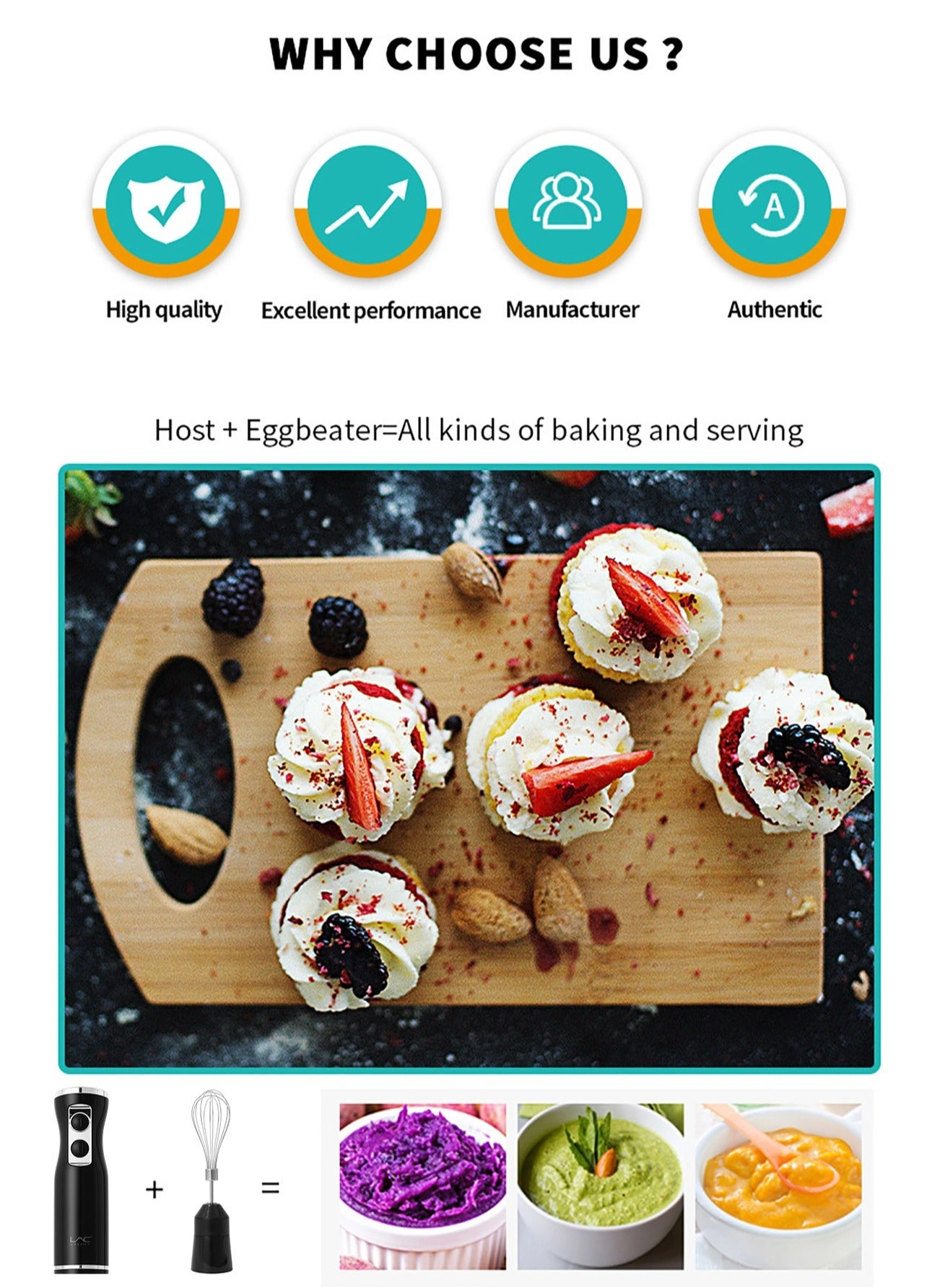 L-1206 - 2-Speed Turbo Mode 4-in-1 Multi-Functional