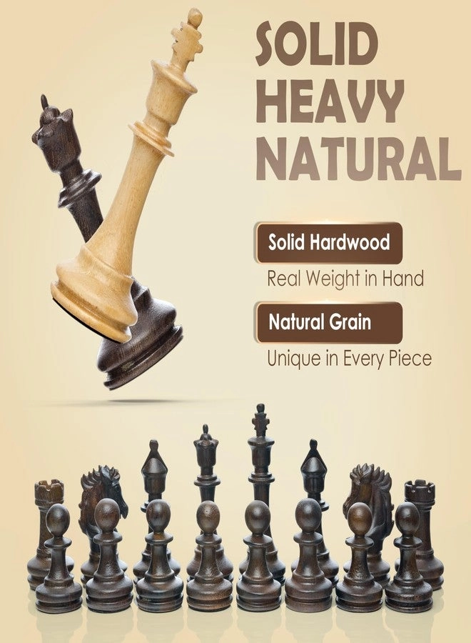 Weighted Chess Pieces - Wooden