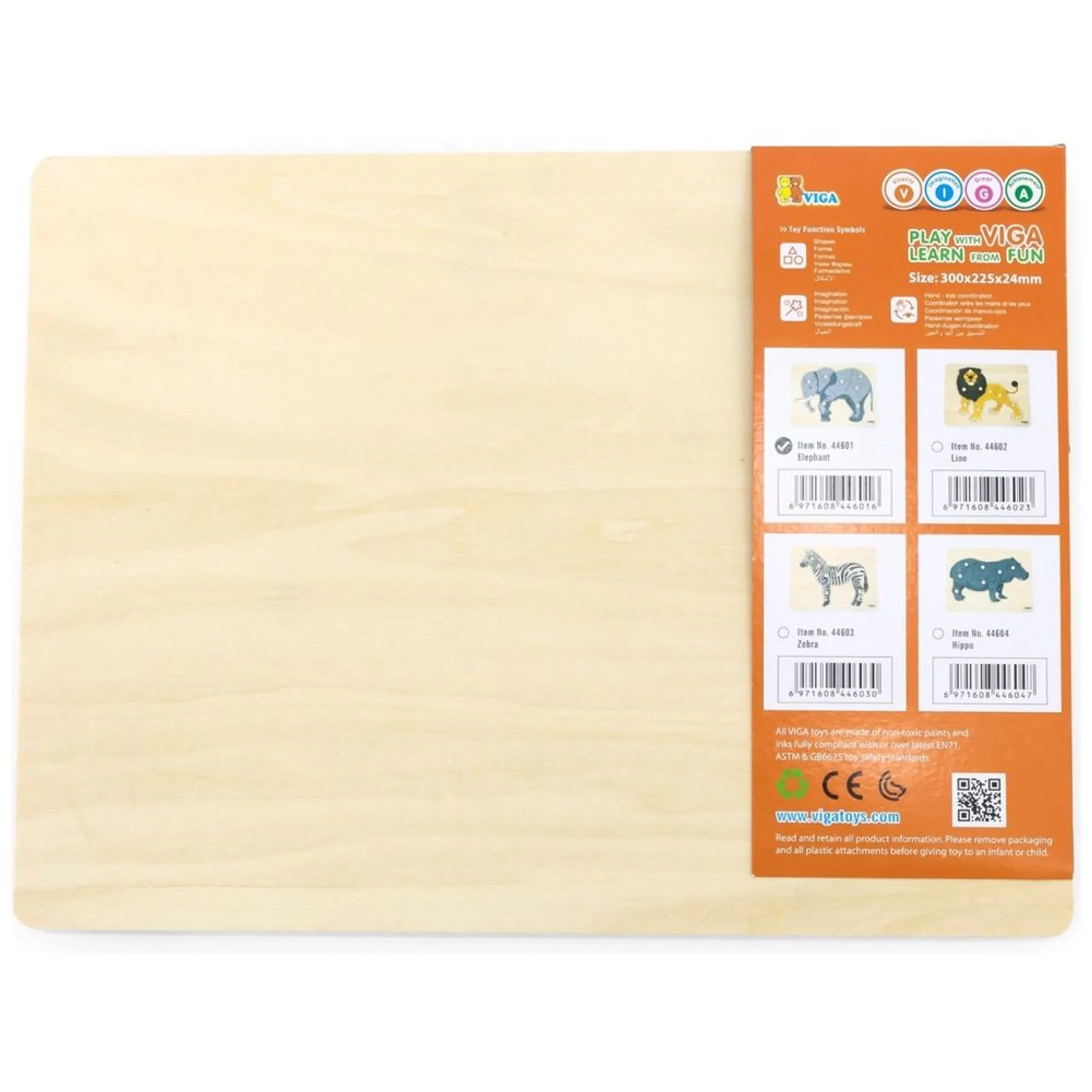 Wooden Puzzle Elephant - 3+ 9 pieces