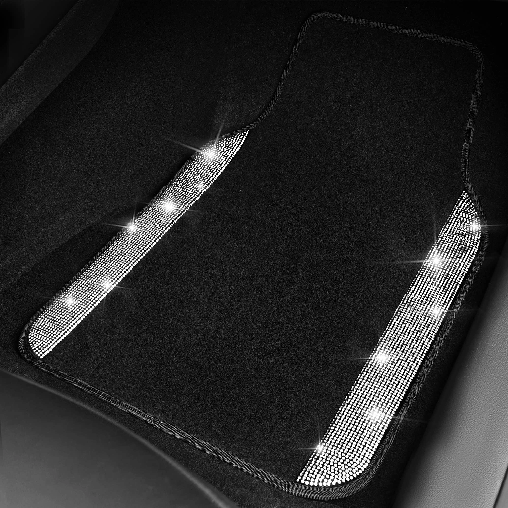 Bling Diamond Car Mats - 4.0 Count Universal Fit