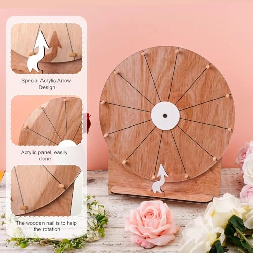 Prize Wheel - 11.4 Inch Wooden 12 Slots