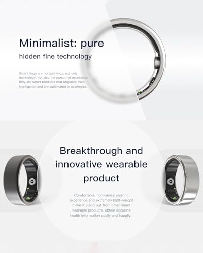 Smart Ring - Heart Rate Temperature Monitoring 7 Day Battery Life
