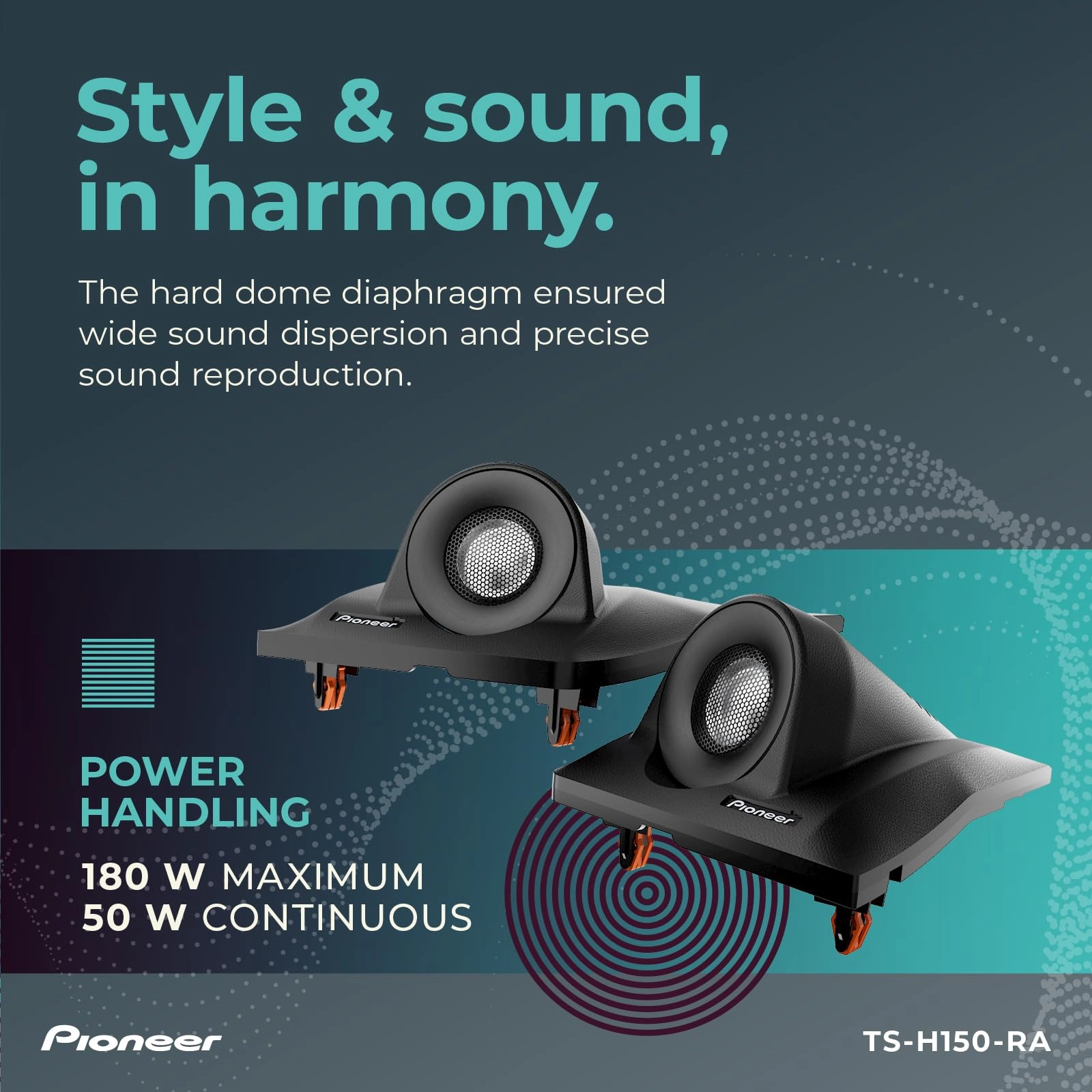 TSH150RA - 1-1/8 Hard Dome Tweeters