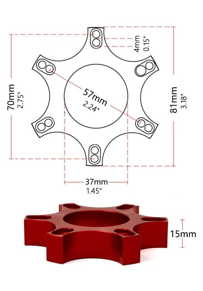 Steering Wheel Hub Adapter Add-on - PXN V10