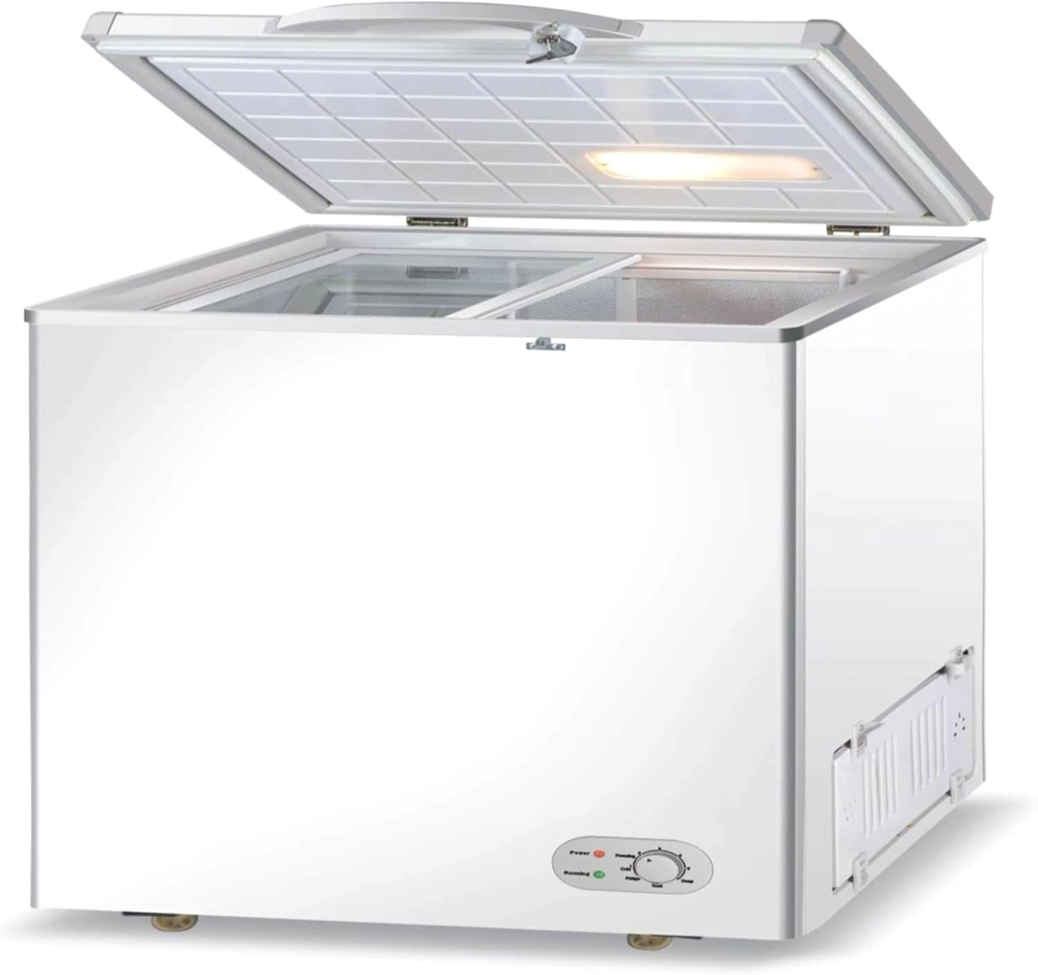 Chest Freezer - Manual Defrost LED Light Lock & Key