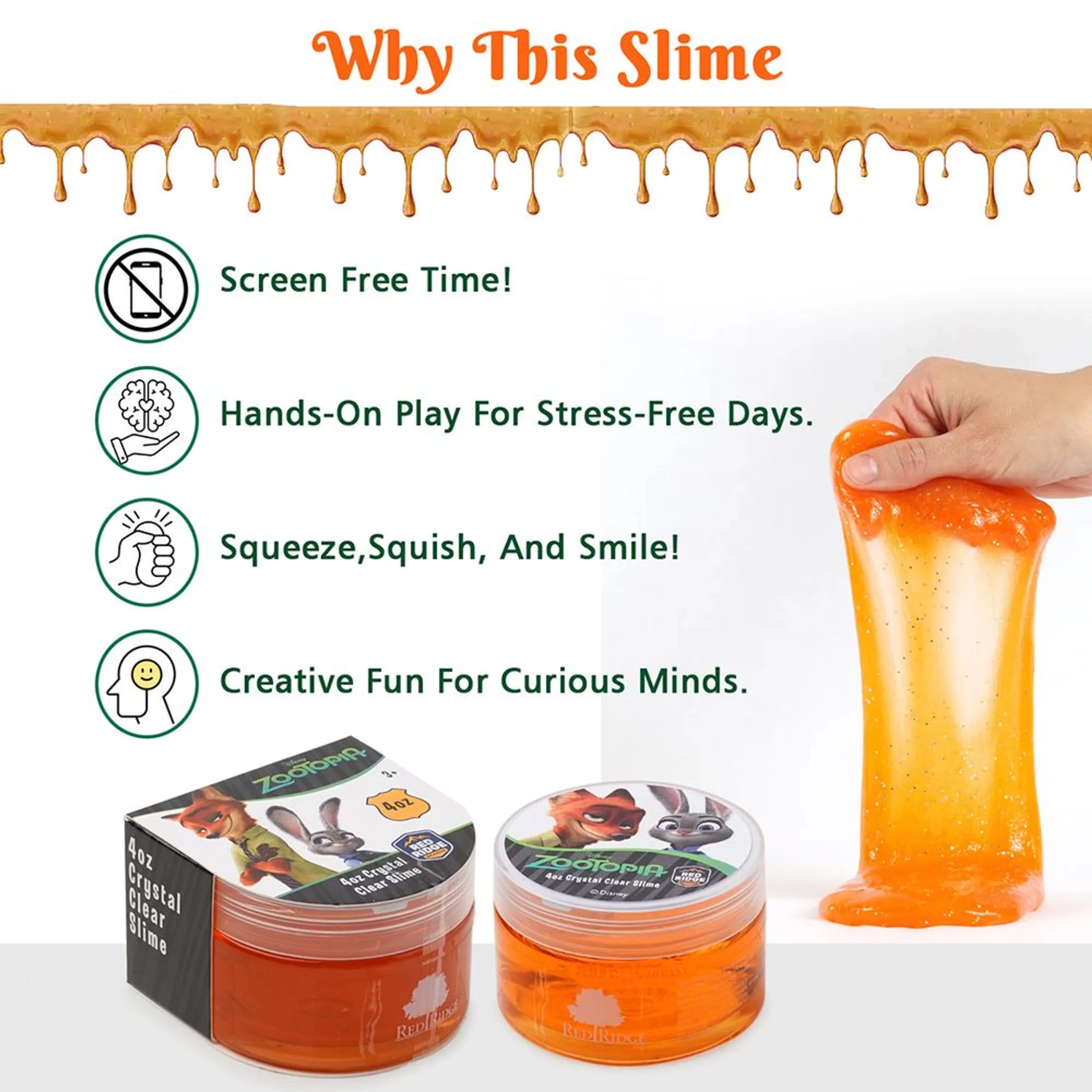 Zootopia Crystal Clear Slime - 3+ years