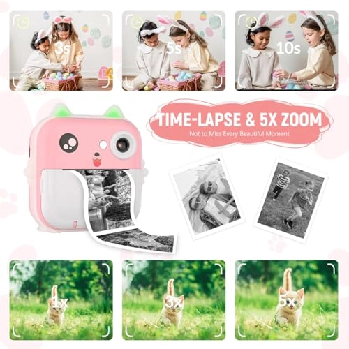 Instant Camera - 2 in 1 35GB TF Card 2.4 Inch Color Screen
