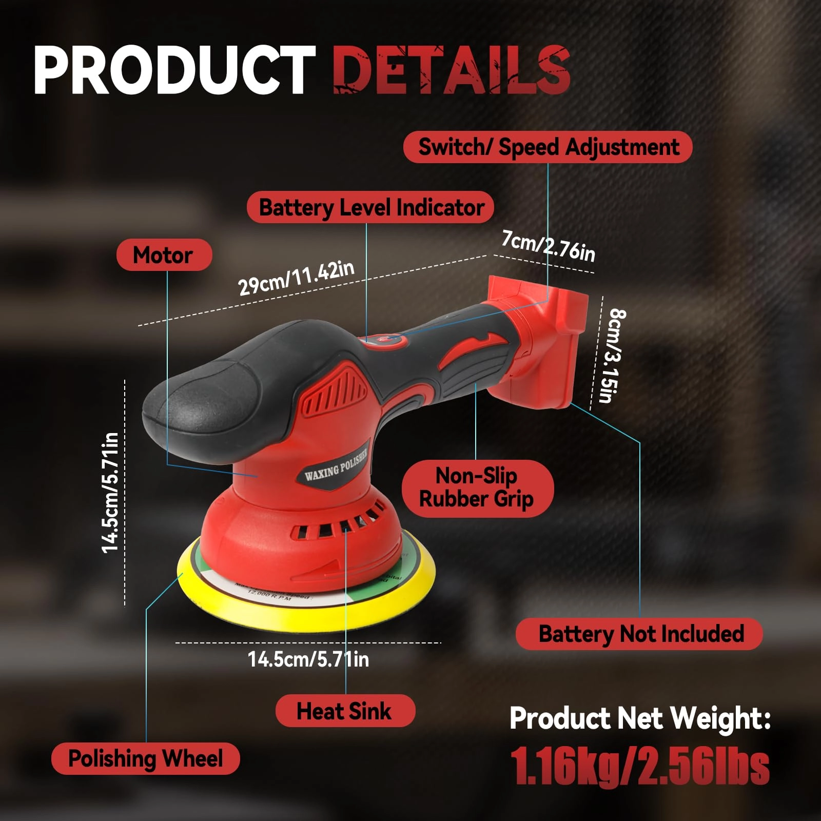Car Buffer Polisher - 6 Inch