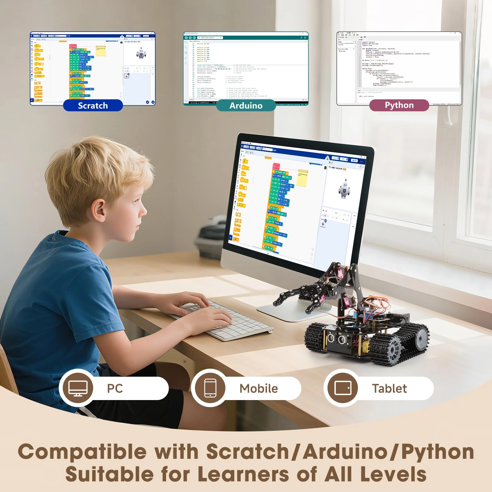 4 in 1 Smart Robot Arm Coding - 12 years+