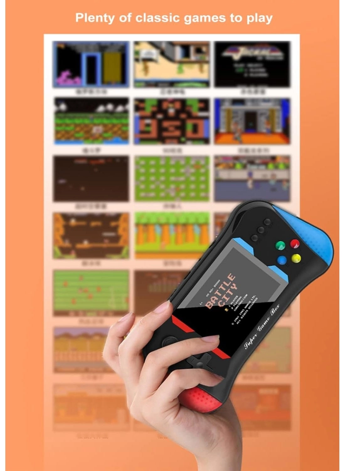 Retro Handheld Game Console - 3-inch 500 games