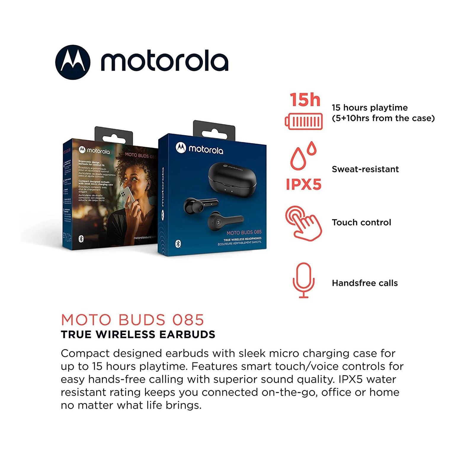 Moto Buds 085 Wireless Earbud