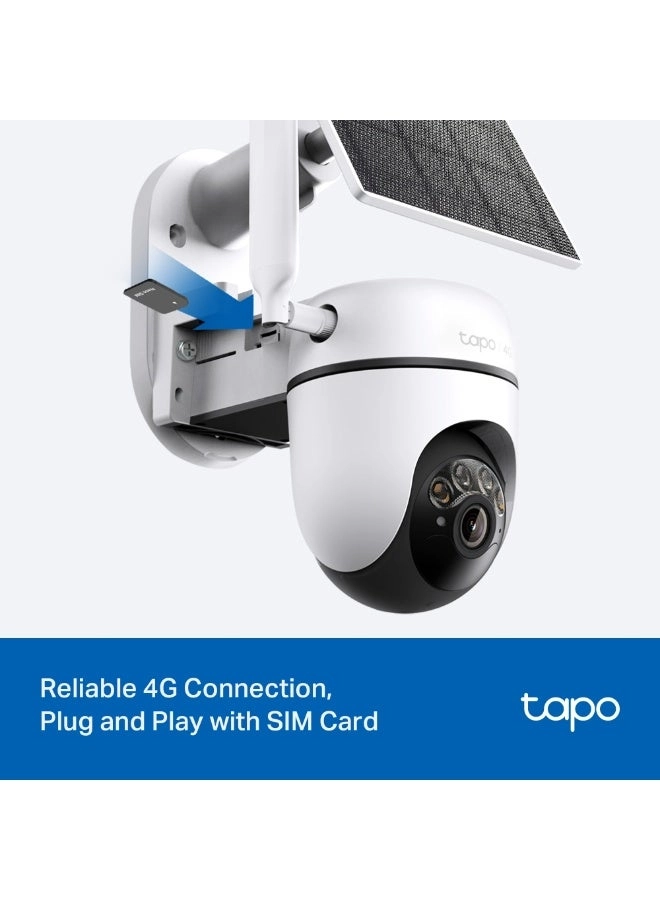 Tapo C615G - Solar-Powered Pan/Tilt 4G LTE Security Camera Kit