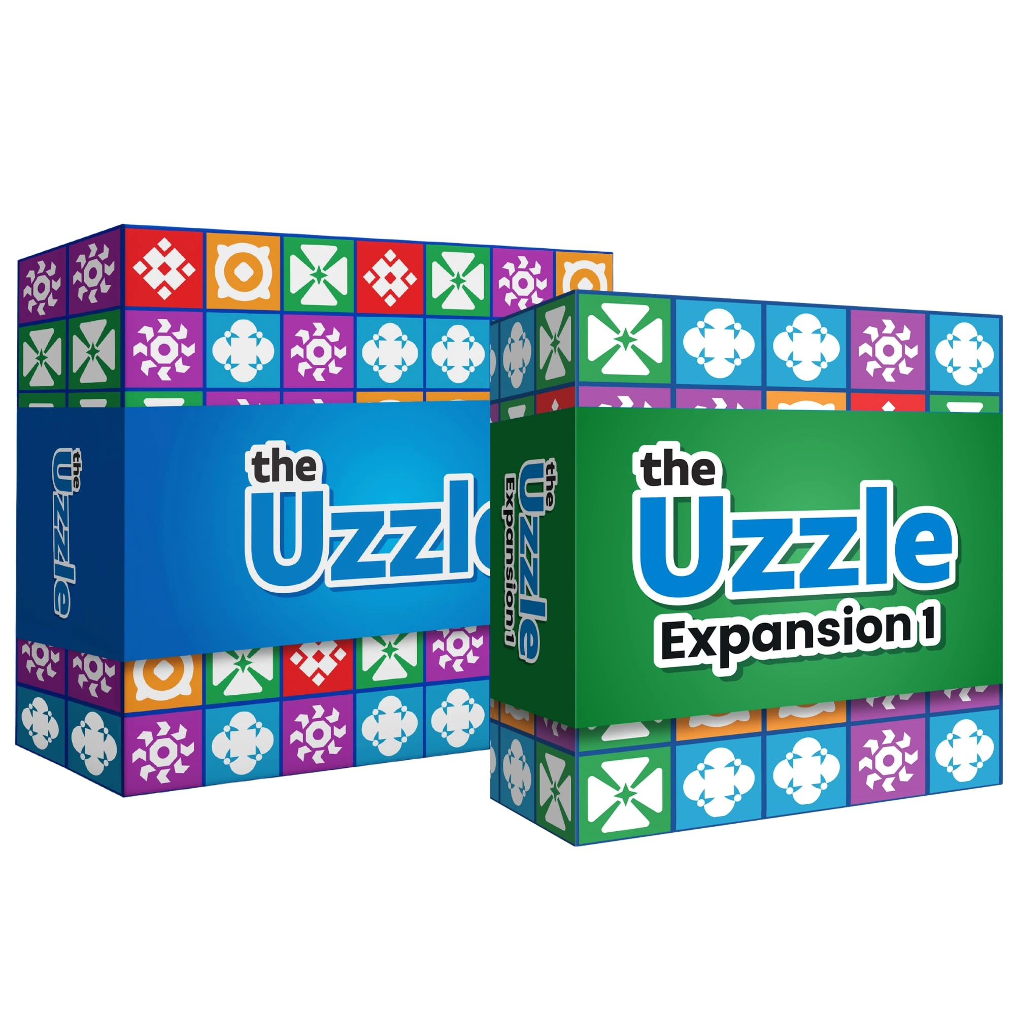 The Uzzle Uzzle 3.0 - 100 unique puzzles 4 difficulty levels + Expansion - 8 additional plastic blocks 50 Level 5 Challenge Cards