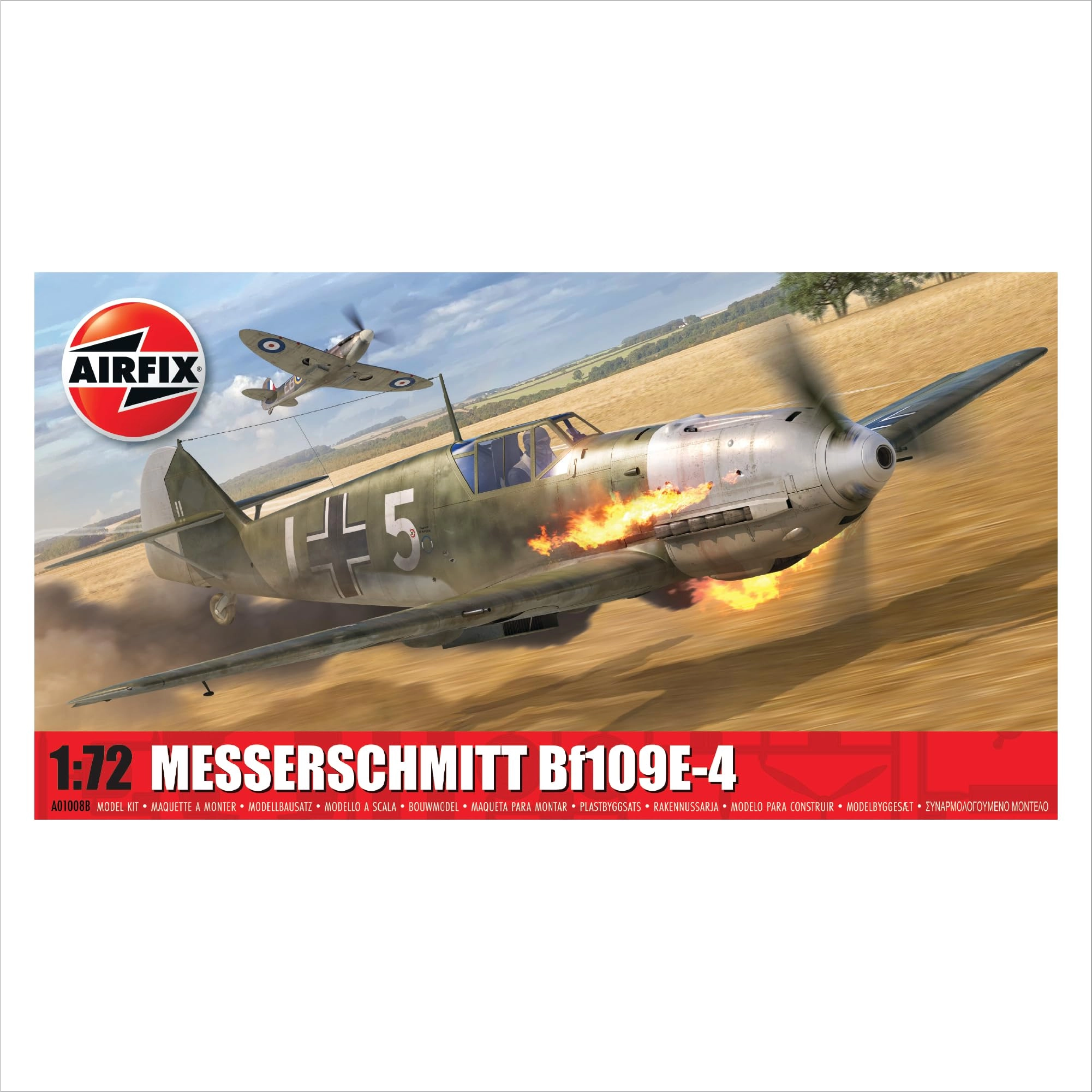Hornby Hobbies Messerschmitt Bf109E-4 Model Kit (A01008B) - 1:72