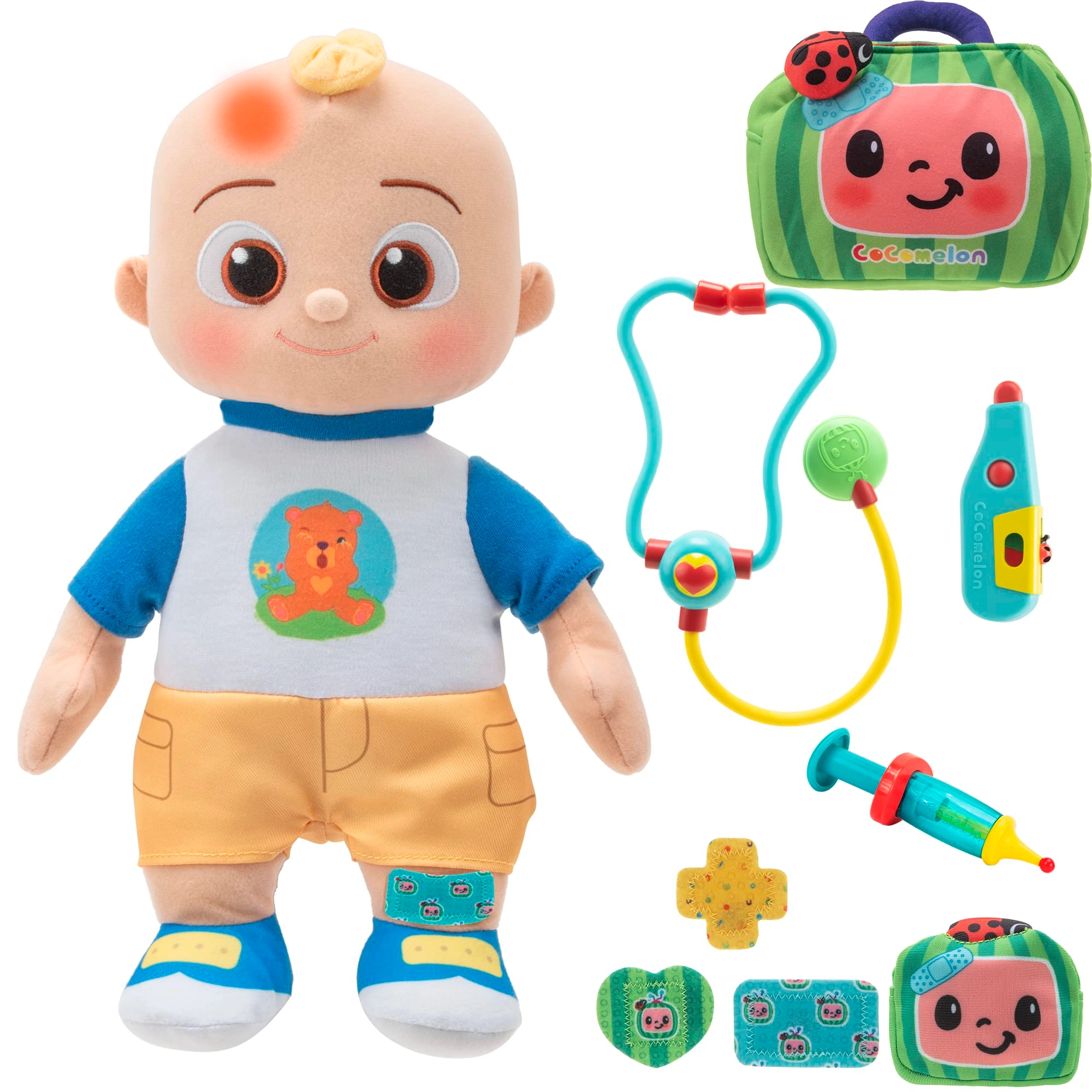 CoComelon Boo Boo JJ Deluxe Feature Plush Bundle