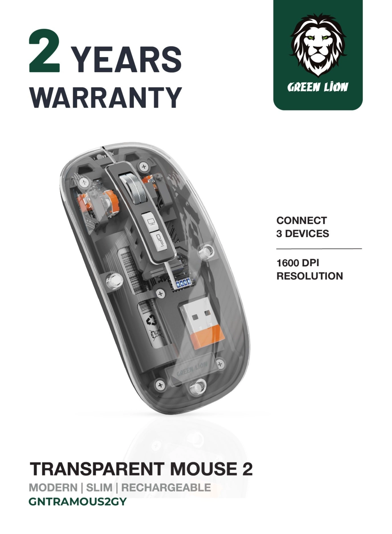 Transparent Mouse Transparent Lite - Wireless