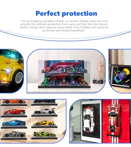 Display Case for Lego Speed Champions 10-in-1 F1 Car - 51 x 24 x 26 cm