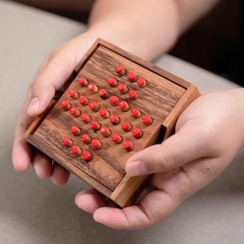 Solitaire Wooden Puzzle (WG-1137) - 12 pcs