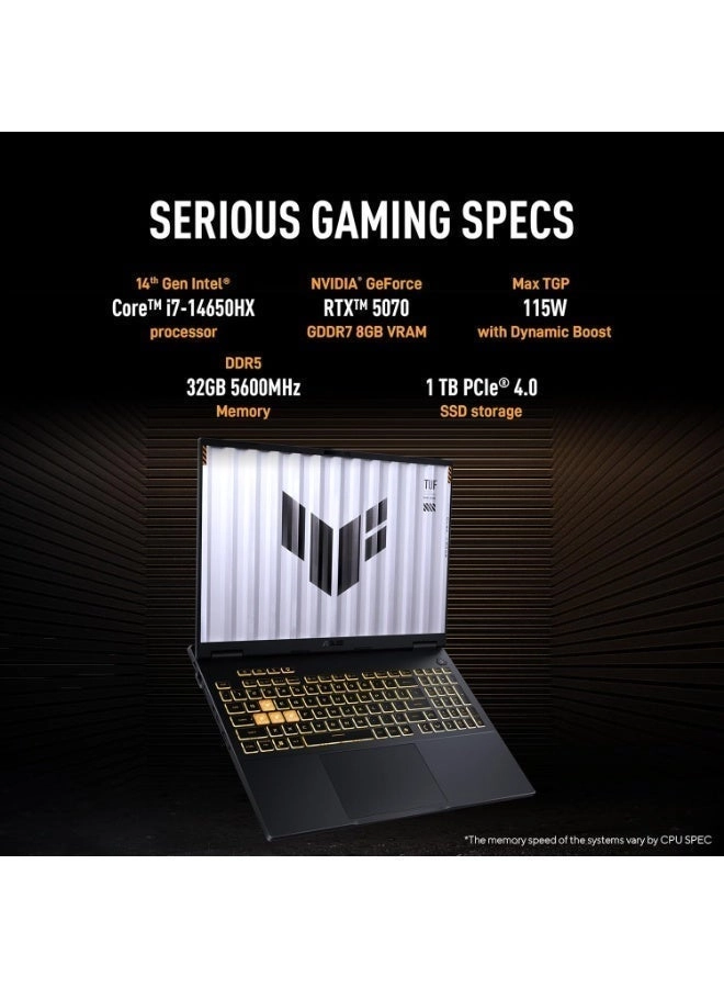 TUF Gaming F16 FX608JPR-WH74 - 16'' Core i7-14650HX 32GB DDR5 2TB SSD
