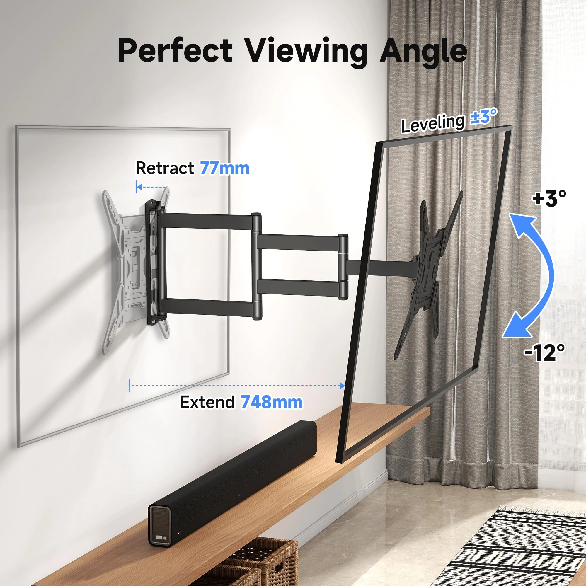 TV Wall Mount - 45kg 23-65 Inch