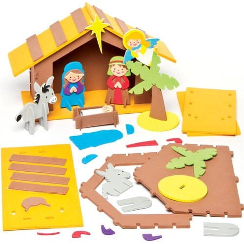 3D Nativity Stable Kit - 6.7in. x 5.1in. For 5+ years