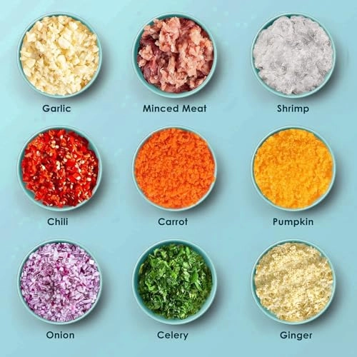 Mini Electric Kitchen Chopper - 350 ml USB Rechargeable