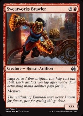 Wizards of the Coast Aether Revolt Sweatworks Brawler 100/184 - 1pcs