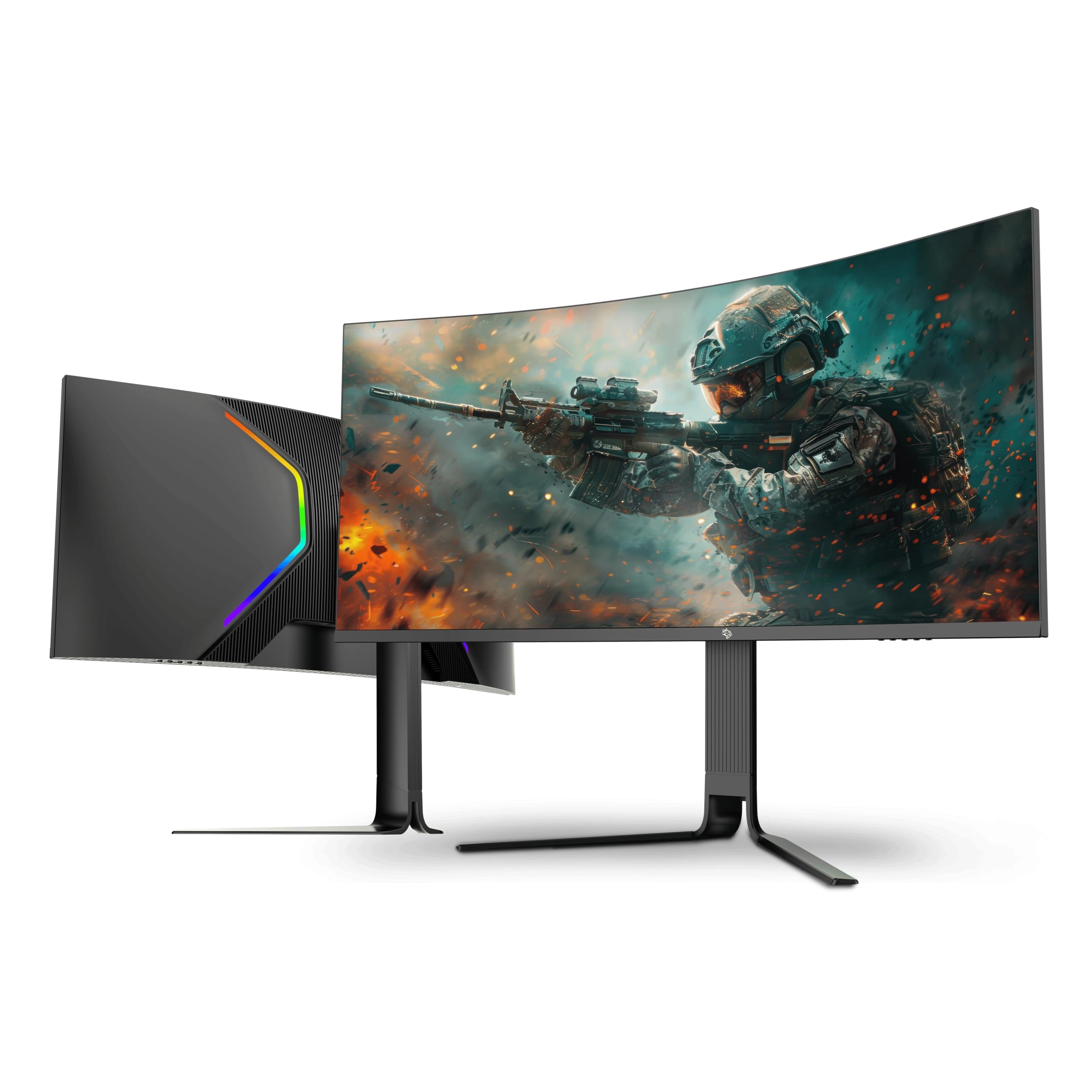 Porodo Curved Gaming Monitor - 3440 x 1440 Pixels 34 Inches