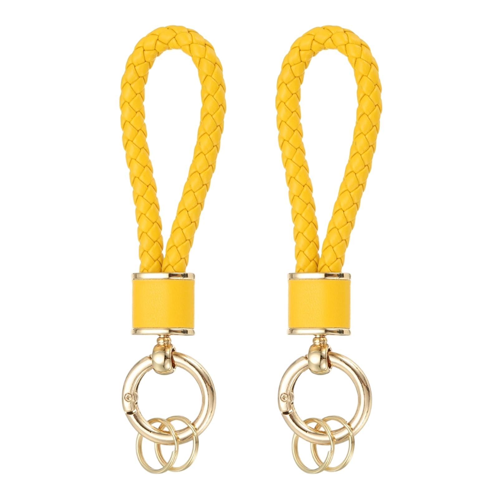 Braided Leather Keychain - Animal