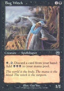 Wizards of the Coast Magic The Gathering Bog Witch Mercadian Masques - 1pcs