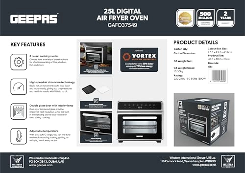Digital Air Fryer Oven GAFO37549