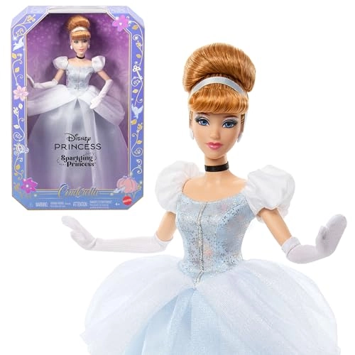 Cinderella Sparkling Princess Doll - Plastic Ages 3+